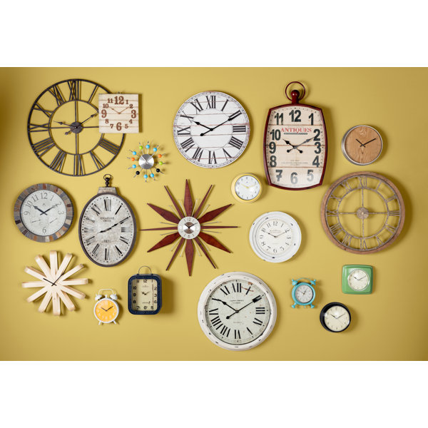 Laurel Foundry Modern Farmhouse Eisenhauer Metal Wall Clock & Reviews